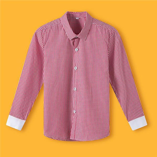 【大特価】子供服 ブラウス シャツ 男の子 入学式 長袖 フォーマル 発表会 卒園式 小学校 小学生 チェック柄 女の子 シャツブラウス ジュニア 子ども | ブランド登録なし | 05