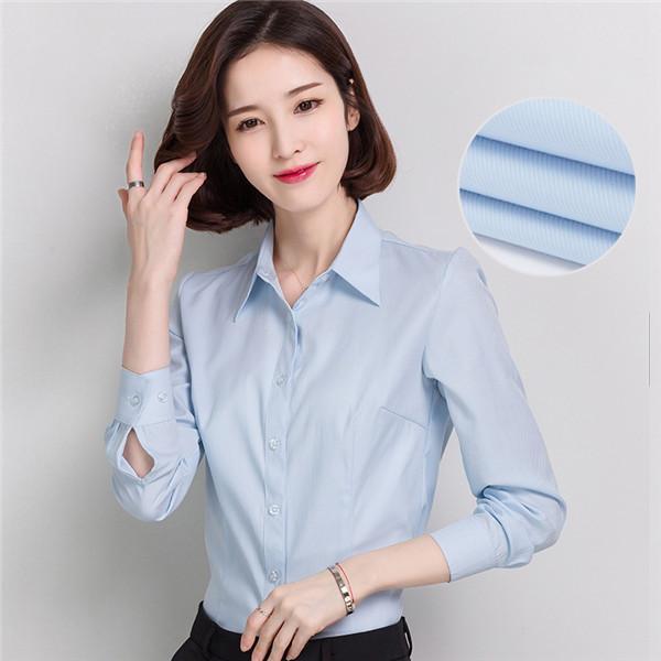 レディース ワイシャツ ビジネス ブラウス Ｙシャツ 長袖 オフィス セレモニー フォーマル レギュラー サラリーマン 入学式 就活 リクルート 通勤 | ブランド登録なし | 06