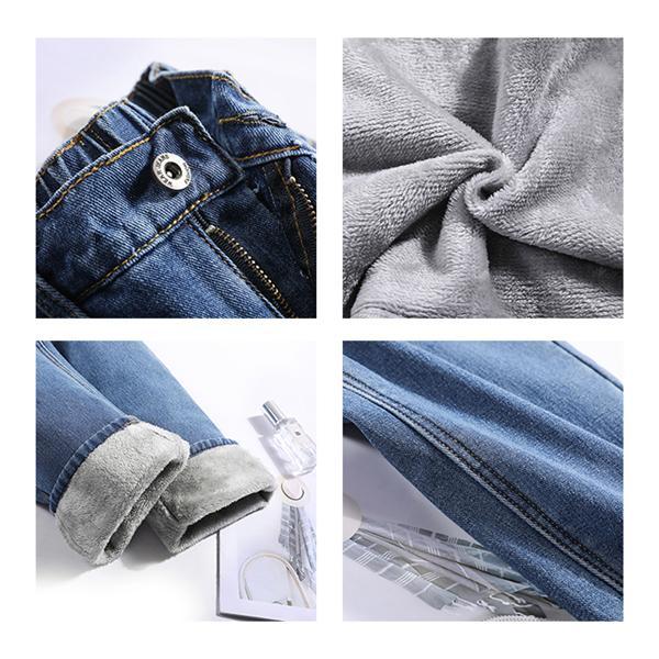 デニム パンツ レディース 裏起毛 あったか 極暖 美脚 ジーンズ ジーパン Gパン ロング ストレッチ 冬 防寒 暖かい 厚手 テーパード スリム | ブランド登録なし | 12