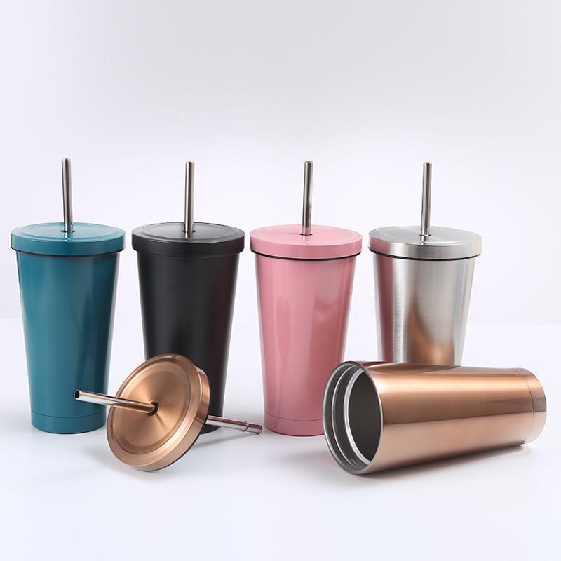 タンブラー 水筒 750ml ステンレス ストロー付き 保冷 保温 大容量 マグボトル シンプル アウトドア 旅行 ジム 持ち運び おしゃれ | ブランド登録なし | 21