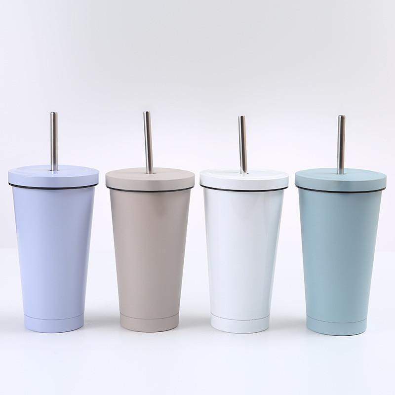タンブラー 水筒 750ml ステンレス ストロー付き 保冷 保温 大容量 マグボトル シンプル アウトドア 旅行 ジム 持ち運び おしゃれ | ブランド登録なし | 22
