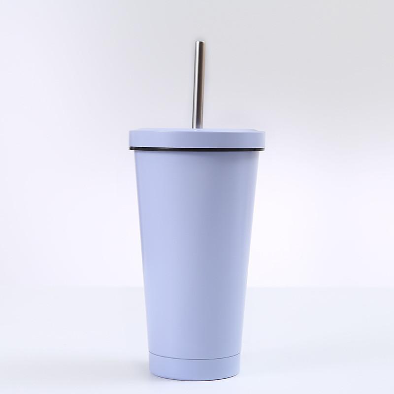 タンブラー 水筒 750ml ステンレス ストロー付き 保冷 保温 大容量 マグボトル シンプル アウトドア 旅行 ジム 持ち運び おしゃれ | ブランド登録なし | 18
