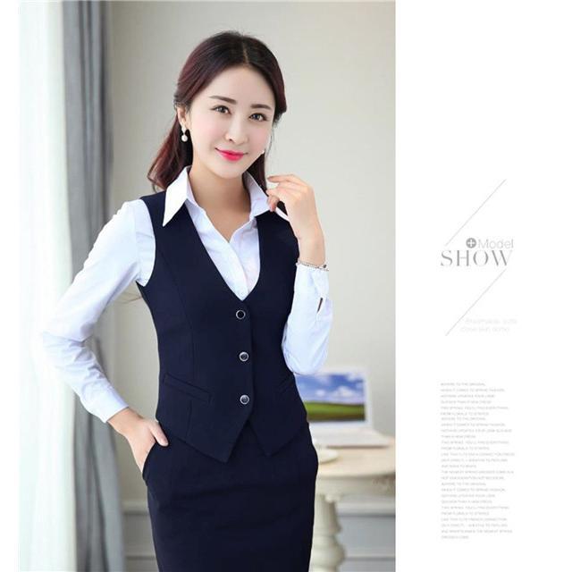 【大特価】スーツ 事務服 フォーマル レディース ジレ ビジネス 通勤 無地 制服 オフィス ユニフォーム ノースリーブ 就職 就活 | ブランド登録なし | 09