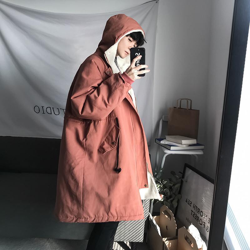 【値下げ】中綿コート メンズ ダウンコート ダウンジャケット ロング フード付き 無地 カジュアル 厚手 アウトドア 冬服 保温 防風 通勤通学 コーデ 普段着 | ブランド登録なし | 04