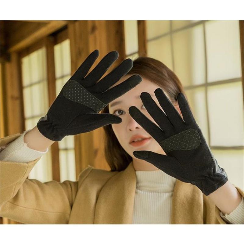 手袋 レディース グローブ スマホ対応 バイカラー 保温 薄手 アウター カジュアル 防寒 防風 おしゃれ バイク ドライブ 春秋 ファション | ブランド登録なし | 17