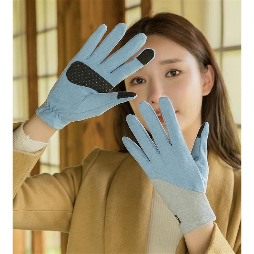 手袋 レディース グローブ スマホ対応 バイカラー 保温 薄手 アウター カジュアル 防寒 防風 おしゃれ バイク ドライブ 春秋 ファション | ブランド登録なし | 12