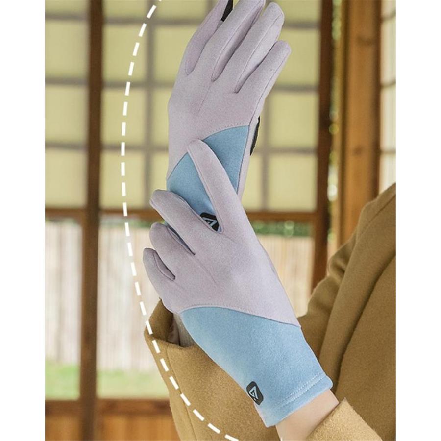 手袋 レディース グローブ スマホ対応 バイカラー 保温 薄手 アウター カジュアル 防寒 防風 おしゃれ バイク ドライブ 春秋 ファション | ブランド登録なし | 14