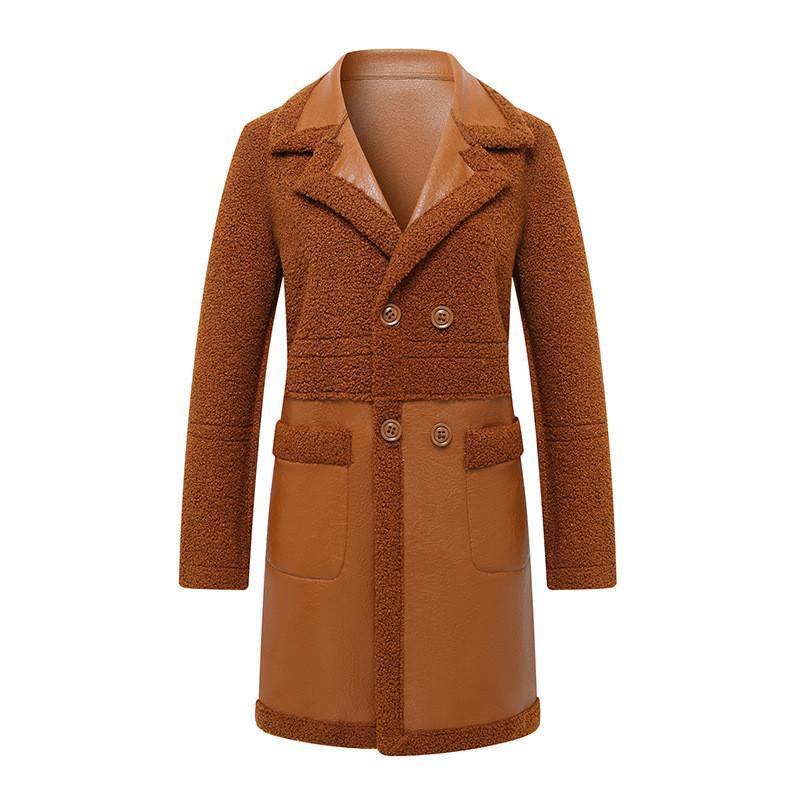 【特価】レザージャケット レディース ライダース リバーシブル レザーコート ロング丈 フェイクレザー アウター カジュアル 暖かい 保温 アウトドア | ブランド登録なし | 03