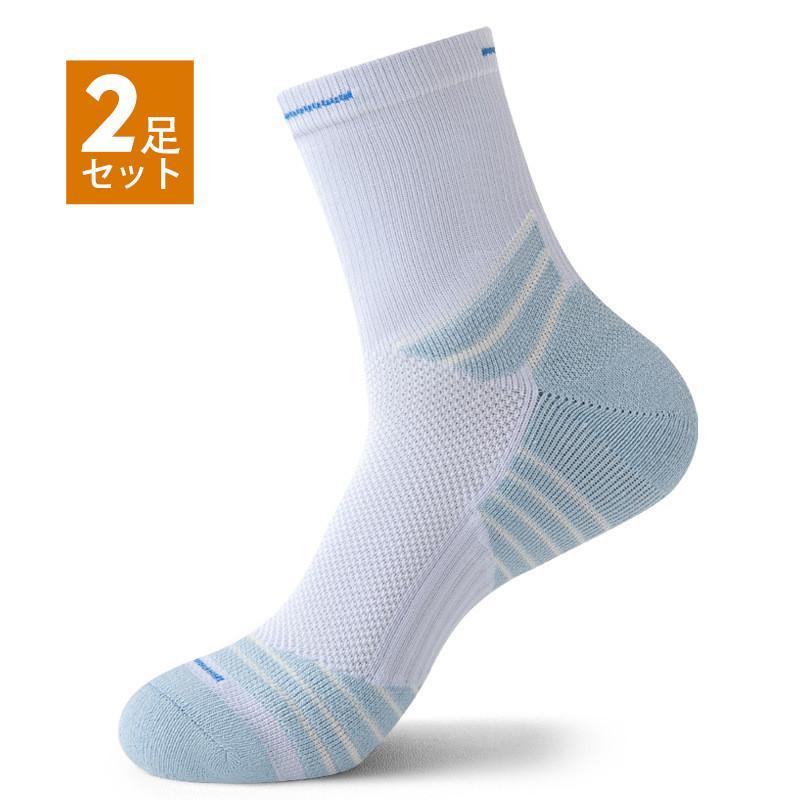 【大特価】靴下 メンズ ソックス クルーソックス 2足セット スポーツ 無地 トレーニング カジュアル バスケットボール 滑り止め ランニング かっこいい | ブランド登録なし | 06