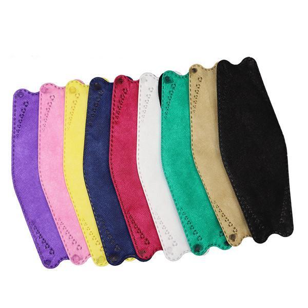 50枚 マスク カラー 血色 カラーマスク 大人用 使い捨て マスク 血色マスク 不織布 柳葉型 韓国風 立体構造 可愛い 4層構造 防塵 | ブランド登録なし | 23