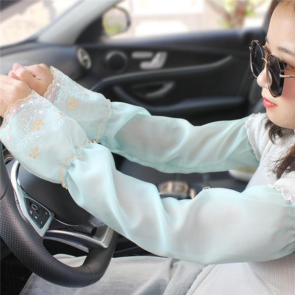 アームカバー 日焼け止め 紫外線対策 レース柄 UVケア UV対策 UVカット 接触冷感 花柄 グローブ 日焼け止めカバー 冷感 夏 腕カバー | ブランド登録なし | 07