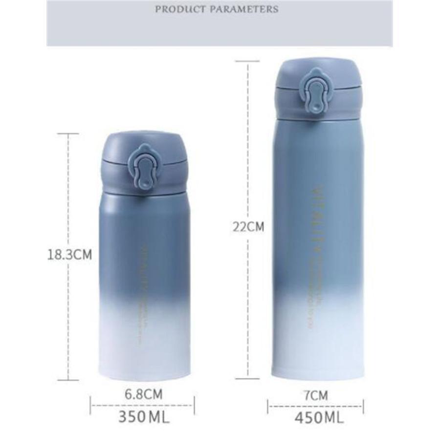 水筒 350ml 450ml タンブラー ステンレス グラデーション 保冷 保温 真空 コンパクト マグボトル シンプル アウトドア おしゃれ ギフト | ブランド登録なし | 09