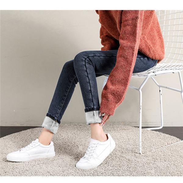 【大特価】デニム パンツ レディース 裏起毛 あったか 極暖 美脚 ジーンズ ジーパン Gパン ロング ストレッチ 冬 防寒 暖かい 厚手 スリム 安い | ブランド登録なし | 08