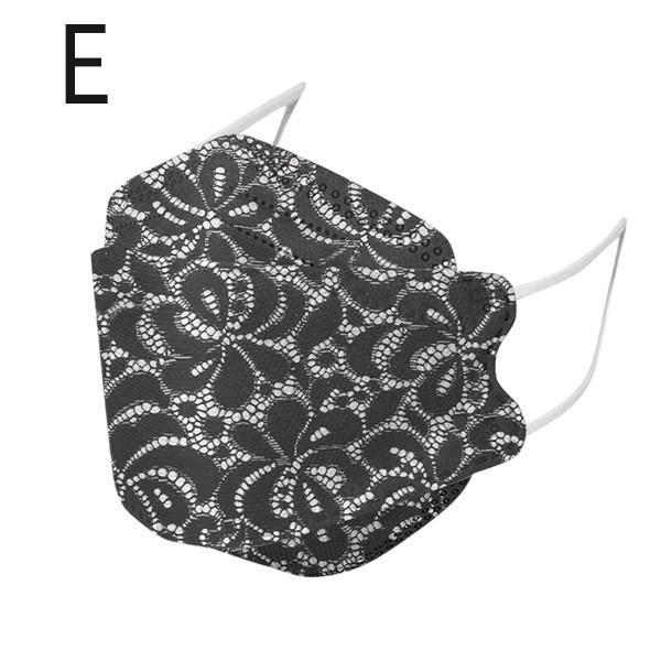 【特価】マスク 不織布 50枚 マスク カラー 柳葉型 花柄 使い捨て レース柄 花柄マスク 大人 柄入り 韓国風 通気性 立体構造 4層構造 防塵 可愛い | ブランド登録なし | 23