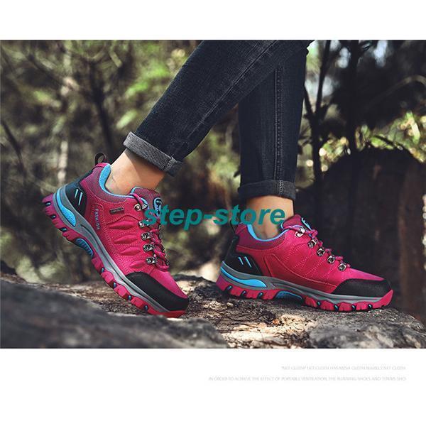 【大特価】トレッキングシューズ レディース 登山靴 スニーカー ゴルフ スポーツシューズ アウトドア ウォーキング ハイキング 運動靴 防水 滑り止め 軽量 | ブランド登録なし | 17