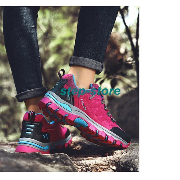 【大特価】トレッキングシューズ レディース 登山靴 スニーカー ゴルフ スポーツシューズ アウトドア ウォーキング ハイキング 運動靴 防水 滑り止め 軽量 | ブランド登録なし | 19