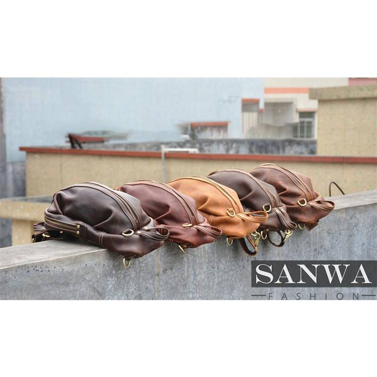 【大特価】ボディバッグ メンズ 　2way 縦型　斜め掛け　ショルダーバッグ 自転車　鞄 レザー　ワンショルダー カジュアル 機能性 |  | 01