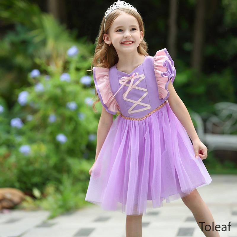 プリンセス ラプンツェルドレス パープル ハロウィン コスプレ 塔の上の 子供服ドレス 女の子 なりきり プリンセス ワンピース |  | 10