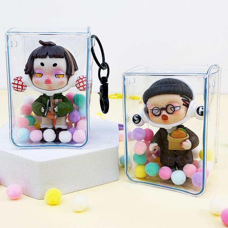 【特価】ぬいぐるみ 透明 ポーチ 見せる バッグ クリアポーチ オタ活 痛バ 小さめ ねんどろいど ぬいぐるみ PVC ケース 透明 カバー 小物ポ |  | 01