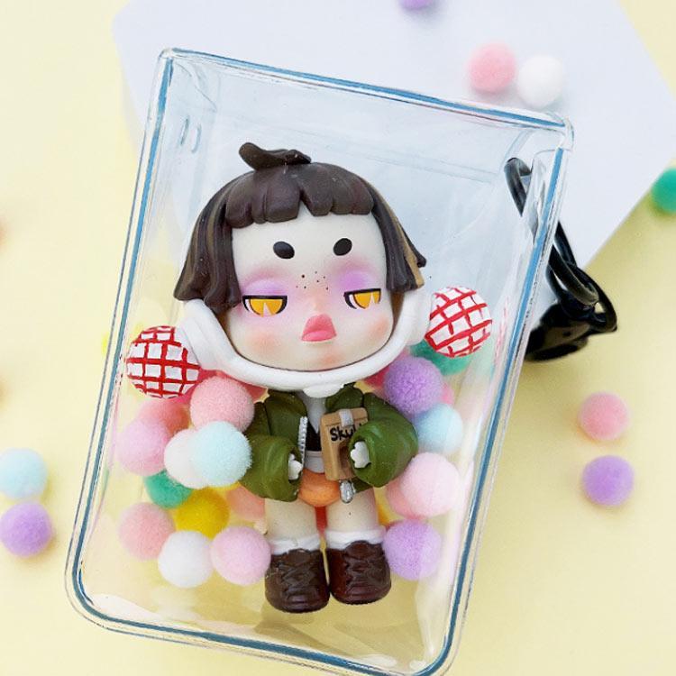 【特価】ぬいぐるみ 透明 ポーチ 見せる バッグ クリアポーチ オタ活 痛バ 小さめ ねんどろいど ぬいぐるみ PVC ケース 透明 カバー 小物ポ |  | 03