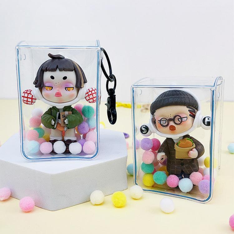 【特価】ぬいぐるみ 透明 ポーチ 見せる バッグ クリアポーチ オタ活 痛バ 小さめ ねんどろいど ぬいぐるみ PVC ケース 透明 カバー 小物ポ |  | 04