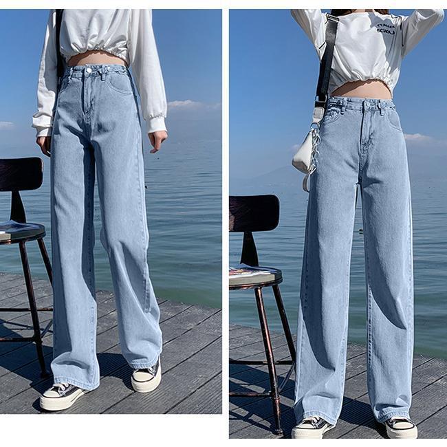 デニムパンツ ワイドパンツウエスト調節可能 脚長効果 デニム ズボン レディース ジーンズ 美尻 体型カバー 着痩せ 美脚 春 夏 |  | 05