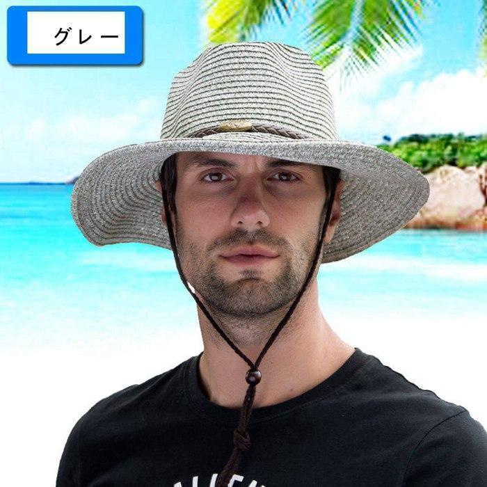 【大特価】麦わら帽子 メンズ むぎわら帽子 紫外線対策 大きいサイズ つば広 折りたたみ 農作業用 ビーチ 旅行用 アウトドア 日よけ 父の日 海 夏季 夏物 |  | 03