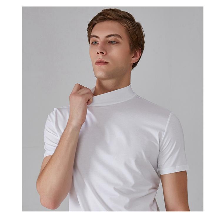 モックネックTシャツ ゴルフ インナー 半袖 メンズ ハイネック Tシャツ