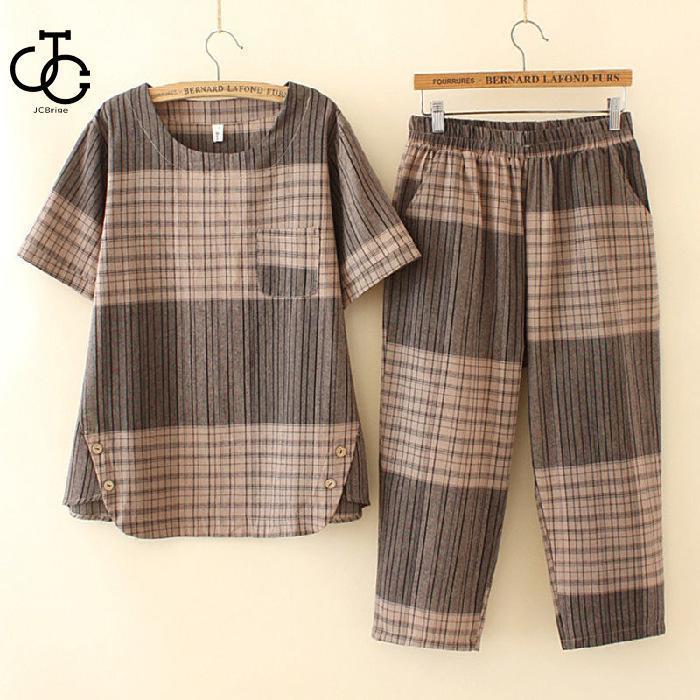 セットアップ レディース 夏 春 ルームウェア カットソー 半袖 トップス Tシャツ ワイドパンツ ロングパンツ おしゃれ 大きいサイズ 着痩せ |  | 02