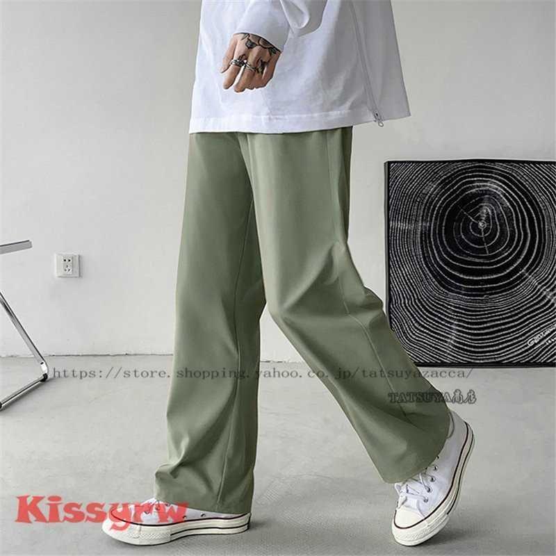 サルエルパンツメンズバギーパンツゆったり春秋9分丈パンツゆったり長ズボン涼しいファッションウエストゴム無地ワイドパンツイージーパンツ | ブランド登録なし | 12