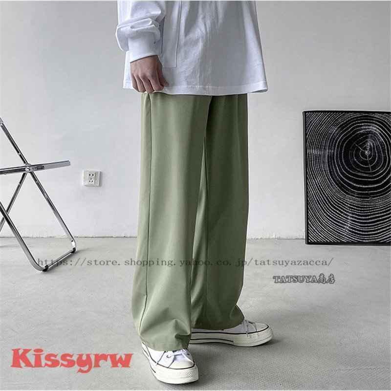 サルエルパンツメンズバギーパンツゆったり春秋9分丈パンツゆったり長ズボン涼しいファッションウエストゴム無地ワイドパンツイージーパンツ | ブランド登録なし | 13