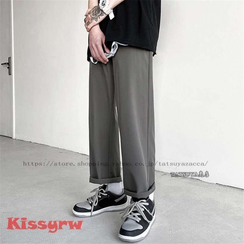 サルエルパンツメンズバギーパンツゆったり春秋9分丈パンツゆったり長ズボン涼しいファッションウエストゴム無地ワイドパンツイージーパンツ | ブランド登録なし | 15