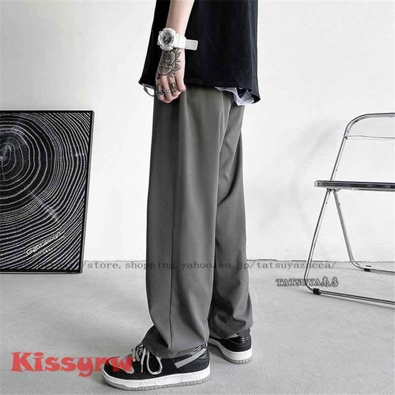 サルエルパンツメンズバギーパンツゆったり春秋9分丈パンツゆったり長ズボン涼しいファッションウエストゴム無地ワイドパンツイージーパンツ | ブランド登録なし | 16