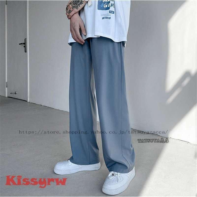 サルエルパンツメンズバギーパンツゆったり春秋9分丈パンツゆったり長ズボン涼しいファッションウエストゴム無地ワイドパンツイージーパンツ | ブランド登録なし | 02