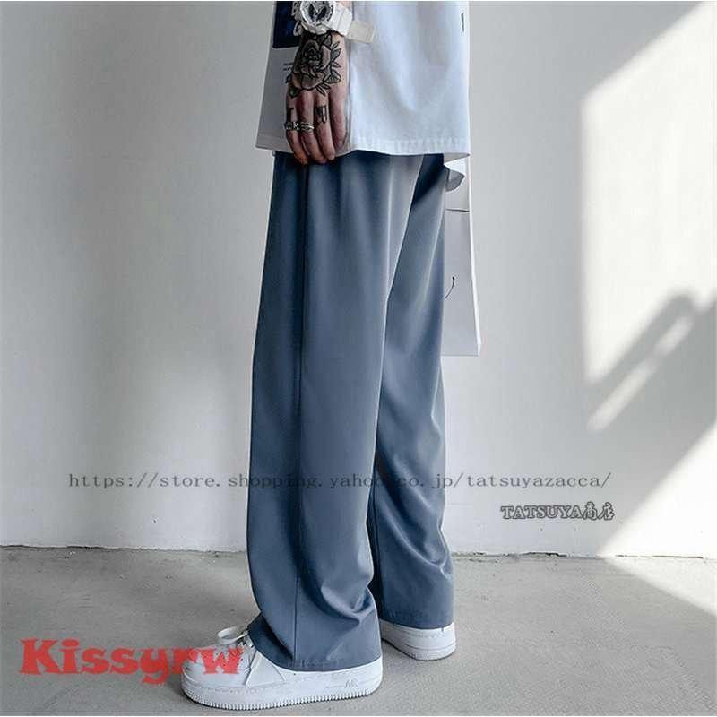 サルエルパンツメンズバギーパンツゆったり春秋9分丈パンツゆったり長ズボン涼しいファッションウエストゴム無地ワイドパンツイージーパンツ | ブランド登録なし | 04