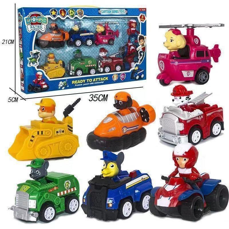 パウ・パトロール - パウパトロール　ぬいぐるみ　フルバックカーセット パウパトロール プルバックカー6種 7種 9種 ロボカーポリー 新品