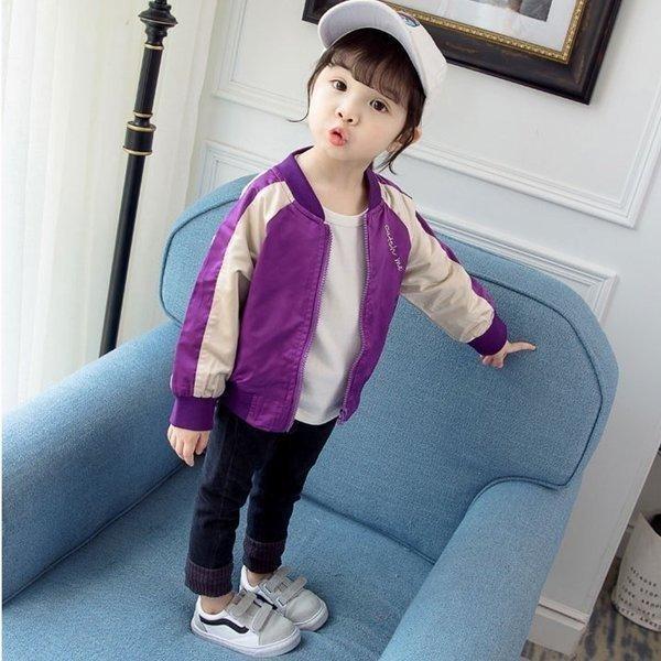 キッズベビー服刺繍スタジャンジャケットサテンスカジャン春秋アウタージャケットブルゾンジャンパーコート子供服女の子スタジアムジャンパー | ブランド登録なし | 03
