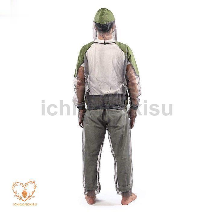 虫除けネット パーカー パンツ 服 帽子 防虫 虫よけ 蚊除け ウェア アウトドア キャンプ 園芸 農作業 釣り |  | 03