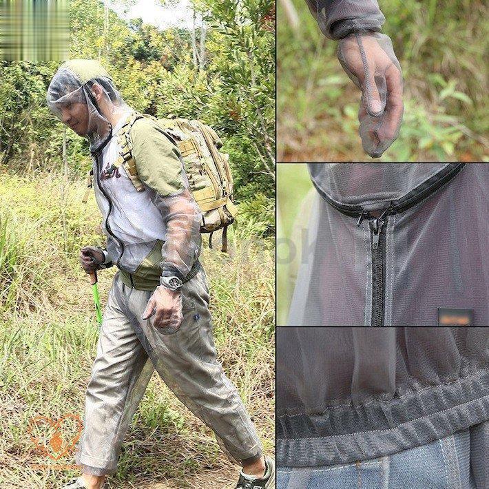 虫除けネット パーカー パンツ 服 帽子 防虫 虫よけ 蚊除け ウェア アウトドア キャンプ 園芸 農作業 釣り |  | 05