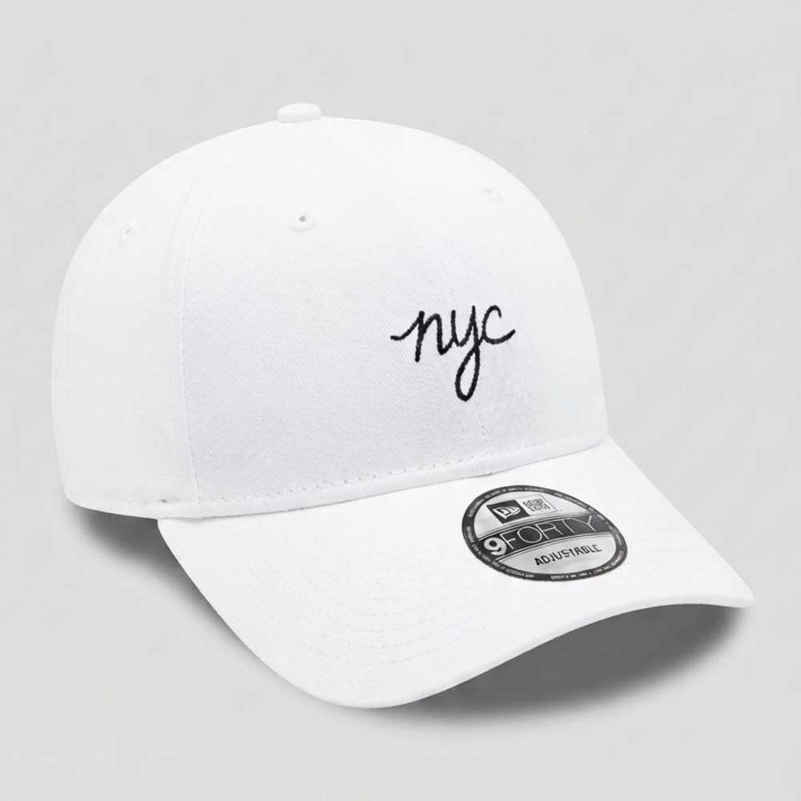 9FORTY □KOREA-NEW ERA□ニューエラ キャップ ホワイト 940 NYC筆記体