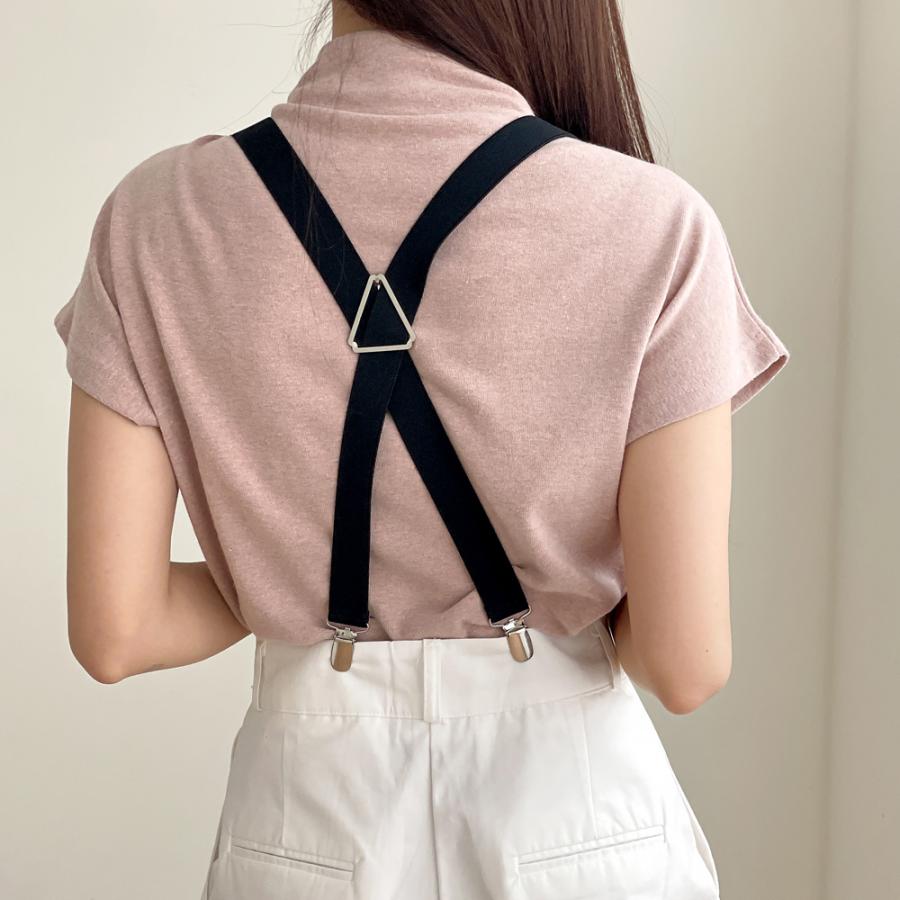 日本製 サスペンダー x型 25mm ゴム 無地 ベルト 小物 150cm~180cm