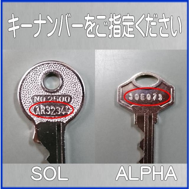 最大41%OFFクーポン アルファ SOL 帝金 南京錠 鍵のみ 合鍵 スペアキー ※複製品 南京錠 ALPHA アルファ 同一キー 30E073 スペアキー 1本