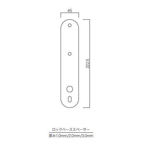 キーレックス500　両面ボタン　K592TM　カギ付　面付本締錠　長沢製作所｜yamasita｜03