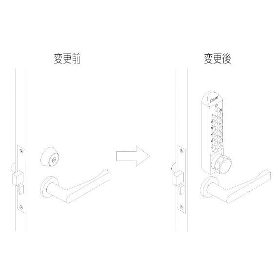 長沢製作所 キーレックス500 22270 美和ロックシリンダー取替用 : 山下