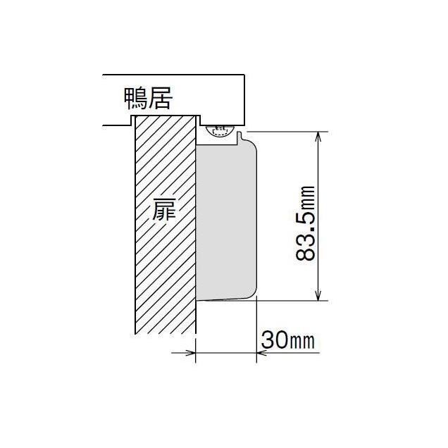 ダイケン　ハウスクローザー　ＨＣＲ−０７　外付けタイプ　家庭用引戸クローザー｜yamasita｜03