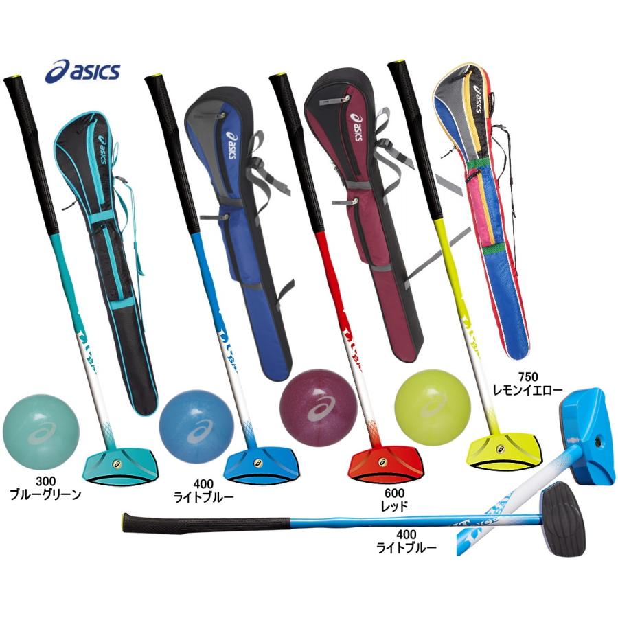 アシックス asics グランドゴルフクラブ 全長約83.5cm GOODSHOT WEIGHT BALANCE MODELⅡ グラウンドゴルフ ケース付き ☆ 札幌市 豊平区 平岸 ASICS（アシックス） グラウンドゴルフクラブ セット GGハンマー