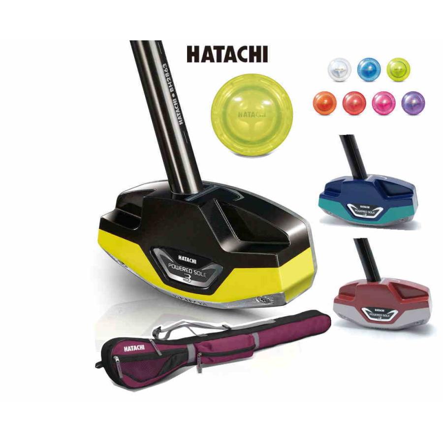 HATACHI グラウンドゴルフクラブ3点セット ハタチ パワード HATACHI グラウンドゴルフクラブ3点セット ハタチ パワード