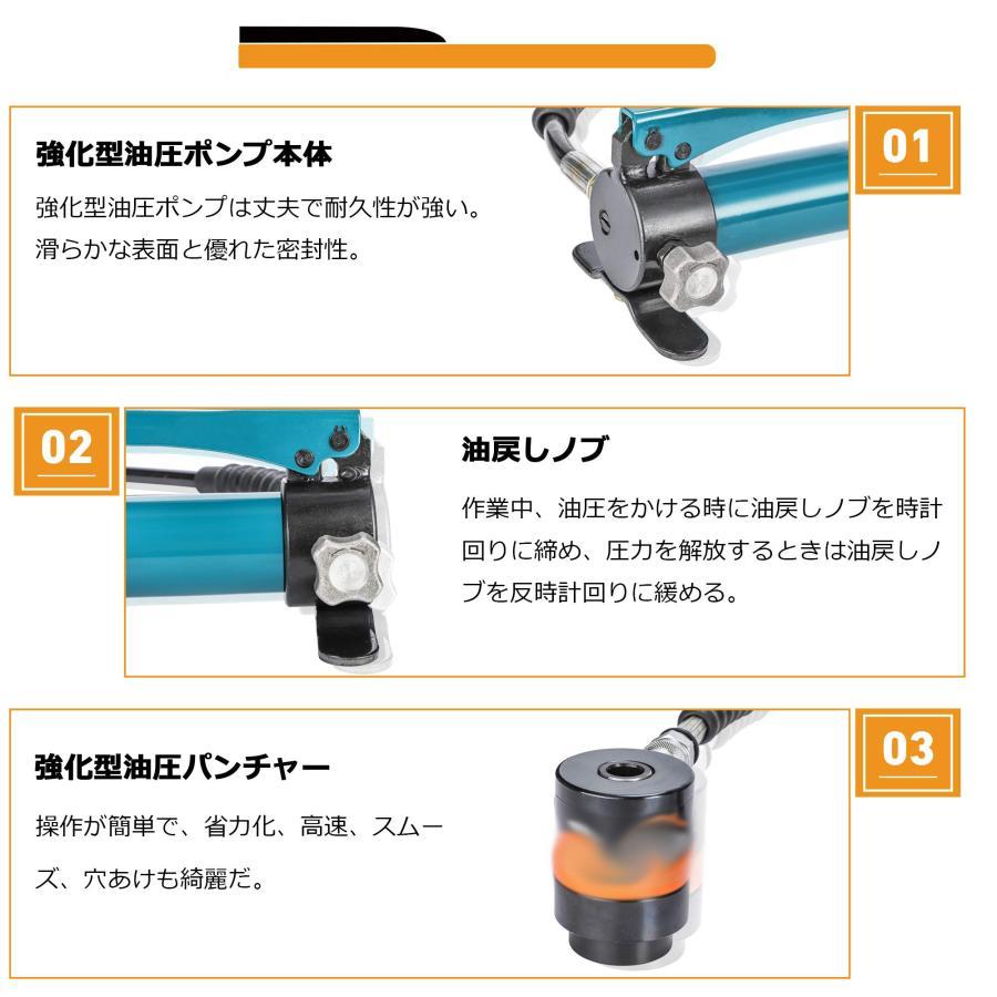 油圧パンチャー 油圧パンチ 15トン 3.5mm厚さ以下軟鋼板Φ22.5