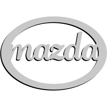 マツダエンブレム 楕円型 ステンレスヘアーライン仕上げ : ヤマト 