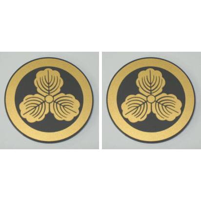特注 家紋 丸に三つ柏 ゴールドラメ 金属製ラメチップ 特注 家紋 丸に三つ柏 ゴールドラメ 金属製ラメチップ 金色額